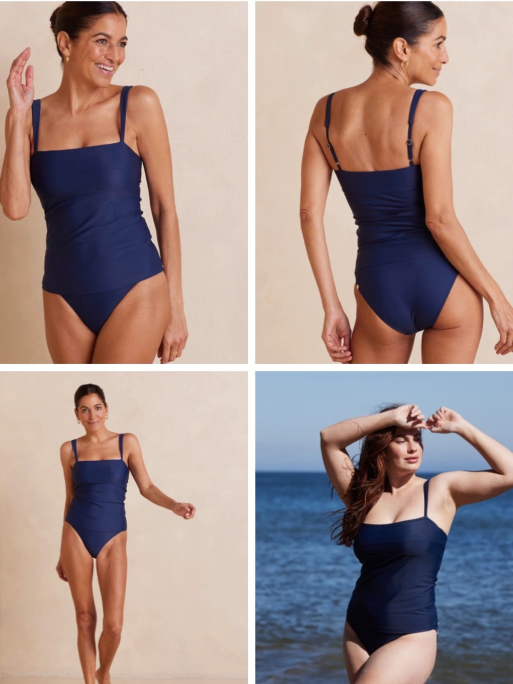 Summersalt The Oasis Tankini Top & The Classic Mid-Rise Bikini Bottom Size 12